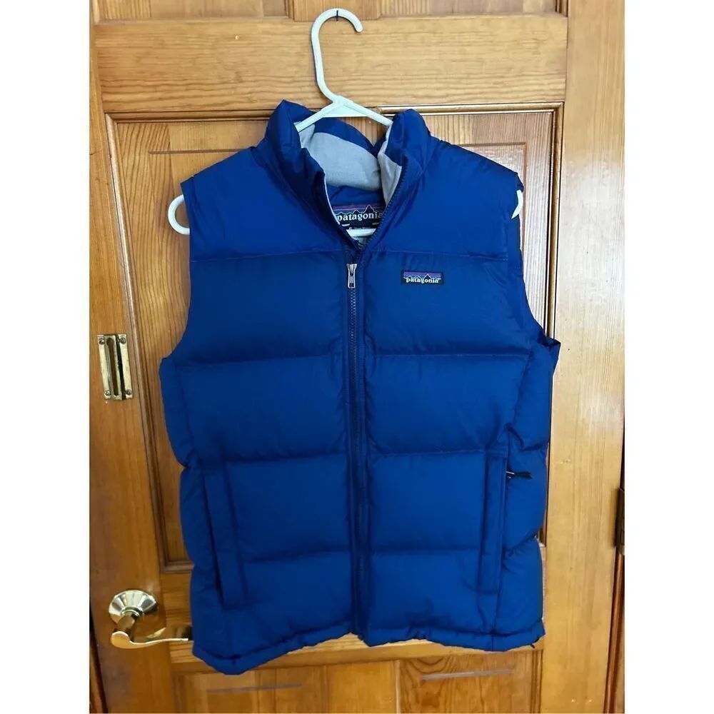Men’s Patagonia Blue Down Puffer Fitz Roy Vest Small MTV
